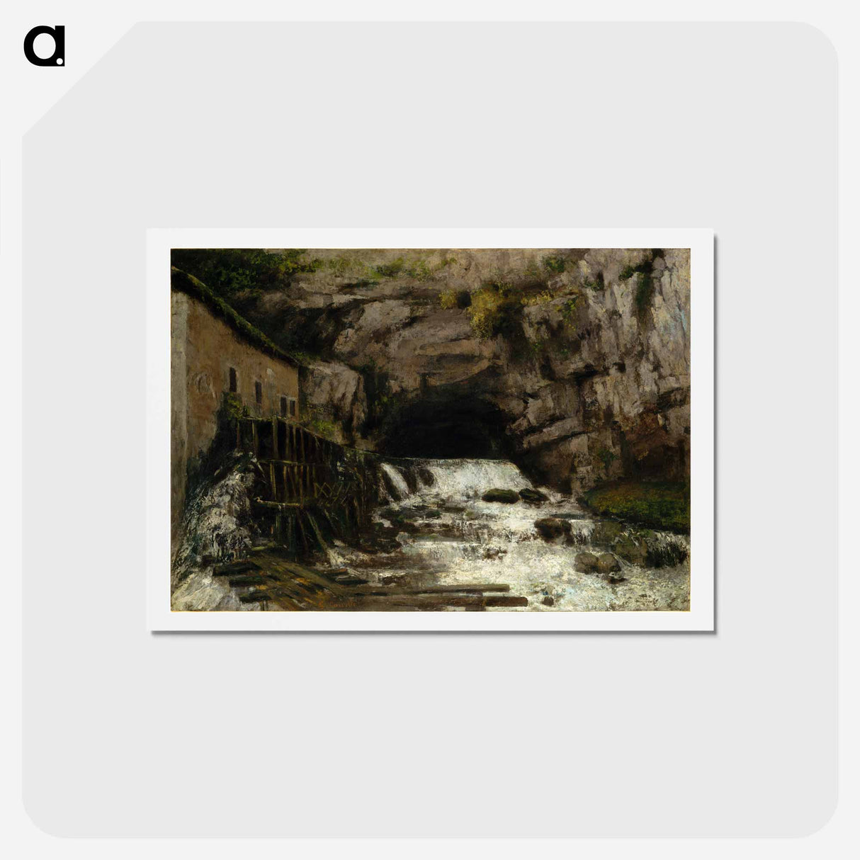 アートポストカード-イエロー - ギュスターヴ クールベ Postcard.