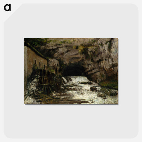 アートポストカード-イエロー - ギュスターヴ クールベ Postcard.