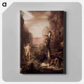 アートパネル-『ヘラクレスとレルネのヒュドラ』(1869年-1876年) - ギュスターヴ モロー Canvas.