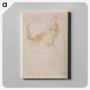アートパネル-Portrait of Jakob Meyer zum Hasen - ハンス ホルバイン Canvas.