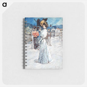 アートメモ帳-A Parisienne Outside the Moulin de la Galette - アンリ ソム Memo.
