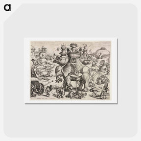 アートポストカード-The Besieged Elephant
 - ヒエロニムス ボス Postcard.