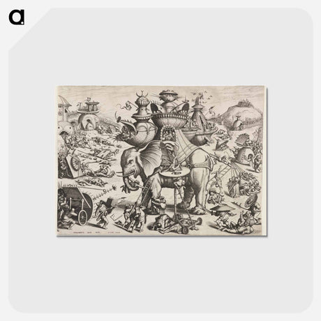 アートポストカード-The Besieged Elephant
 - ヒエロニムス ボス Postcard.
