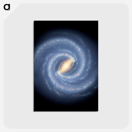 アートポストカード-Milky Way View
 - ハッブル画像 Postcard.