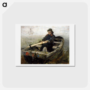 アートポストカード-The Rower - ジェームズ アンソール Postcard.