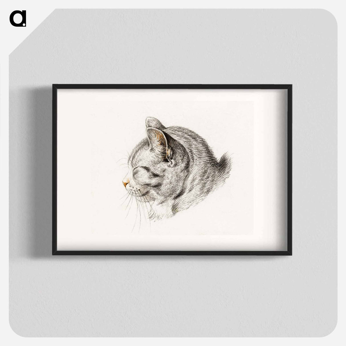 Sketch of a cat - ジャン ベルナール Poster.