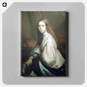 アートパネル-Portrait of Pauline Ono - ジャン フランソワ ミレー Canvas.