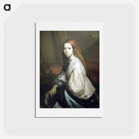 アートポストカード-Portrait of Pauline Ono - ジャン フランソワ ミレー Postcard.