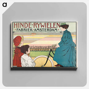 アートパネル-Hinde-Rijwielen Fabriek Amsterdam - ヨハン ヘオルフ ファン カスペル Canvas.