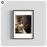 The Guitar Player - Johannes Vermeer Poster.