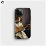 The Guitar Player - ヨハネス フェルメール Phone Case.