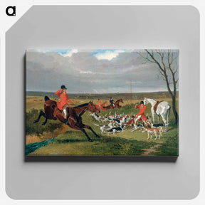 アートパネル-The Suffolk Hunt: The Death
 - ジョン フレデリック ヘリング Canvas.