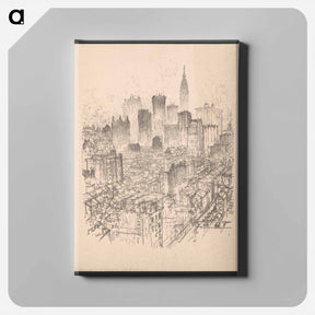 アートパネル-Skyscrapers from the Gladstone
 - ジョセフ ペネル Canvas.