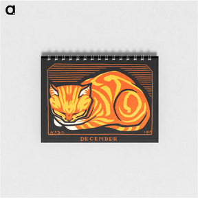 アートメモ帳-December Cat - ユリー デ フラーハ Memo.