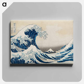 アートパネル-Hokusai's Under the Wave off Kanagawa - 葛飾 北斎 Canvas.