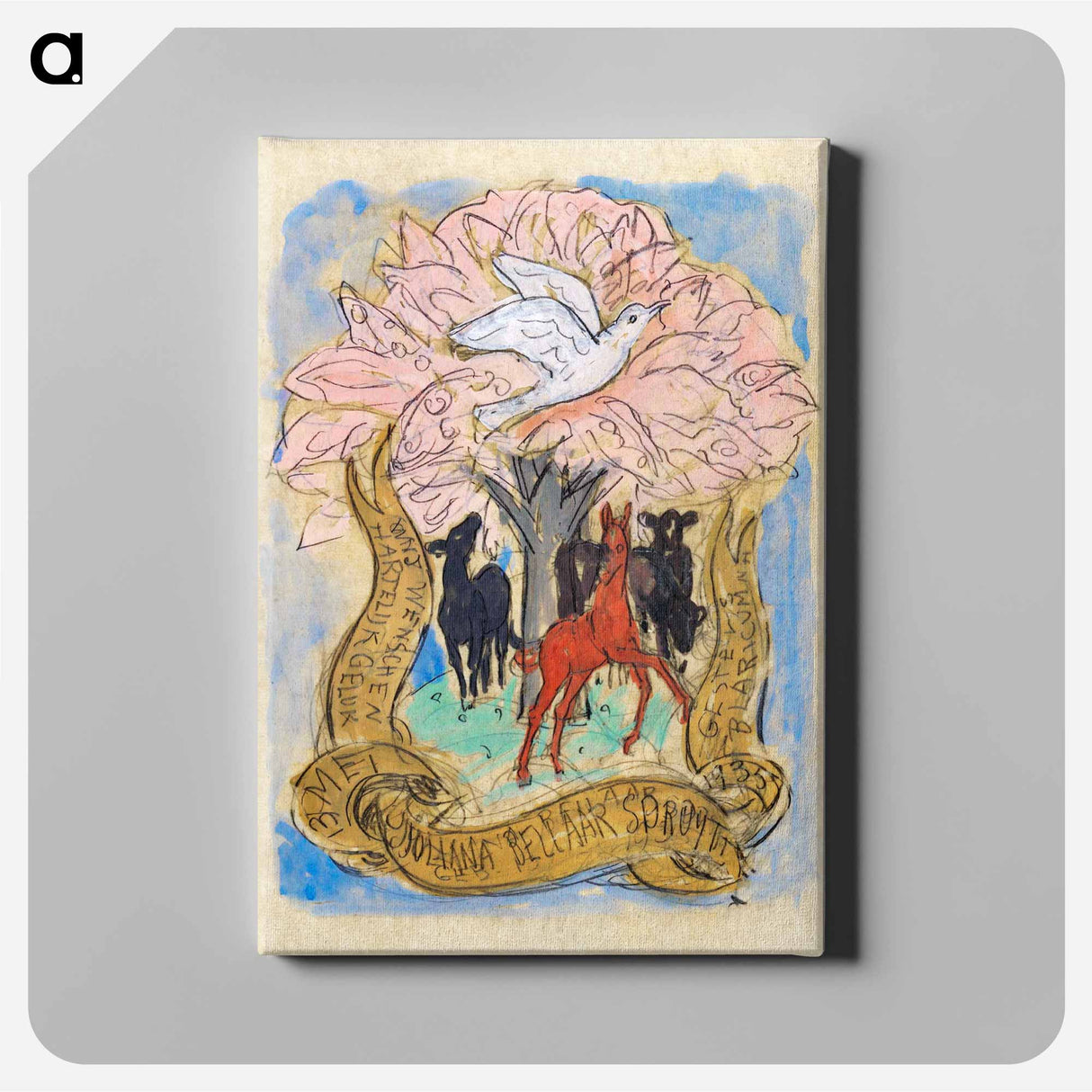 Congratulations on the birth of Juliana Bellaar Spruyt - レオ ゲステル Canvas.