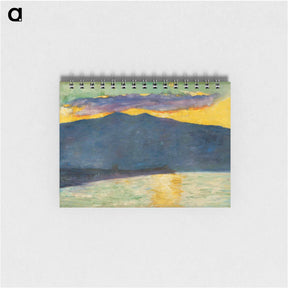 アートメモ帳-Sonnenuntergang am italienischen See (Oberitalien) - レッサー ユリィ Memo.