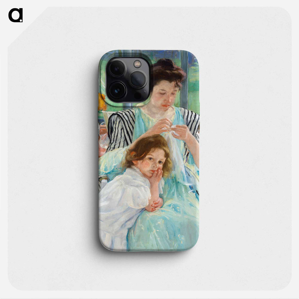 Young Mother Sewing - メアリー カサット Phone Case.