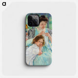 Young Mother Sewing - Mary Cassatt Phone Case.