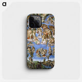 The Last Judgment - Michelangelo Buonarroti Phone Case.