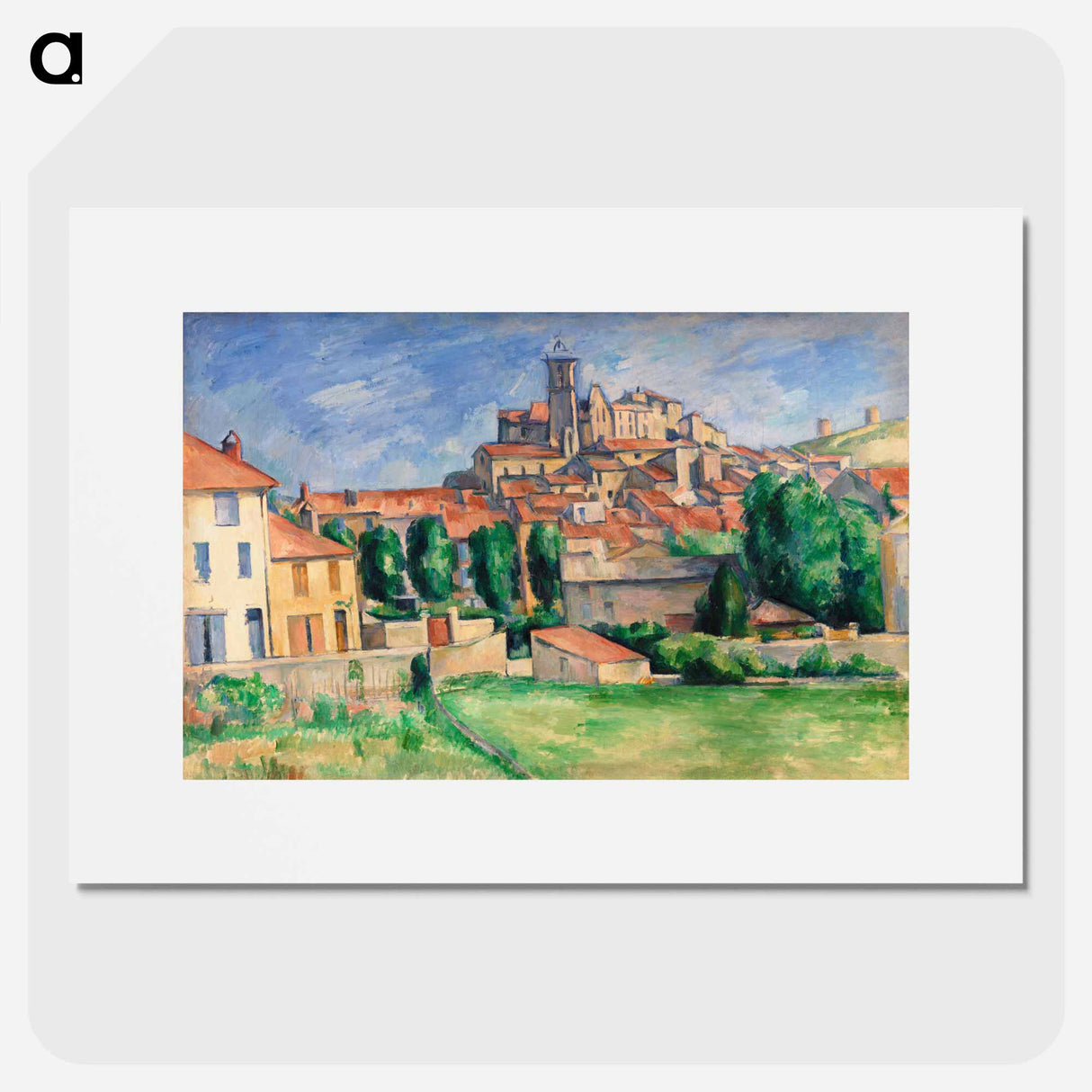 Gardanne (Horizontal View) - Paul Cezanne Poster.