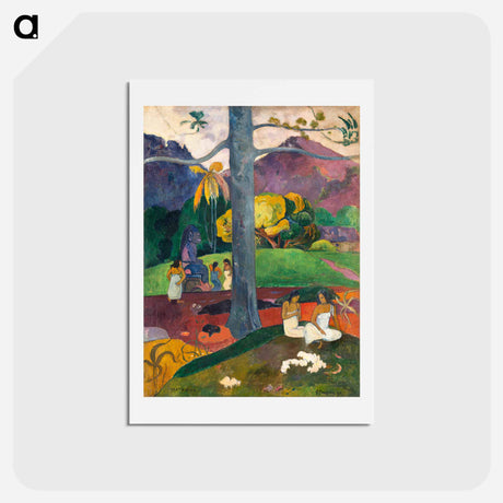 アートポストカード-Mata Mua (Once Upon a Time) - ポール ゴーギャン Postcard.