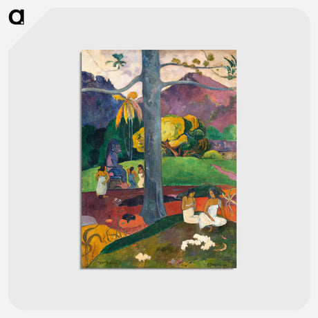 アートポストカード-Mata Mua (Once Upon a Time) - ポール ゴーギャン Postcard.