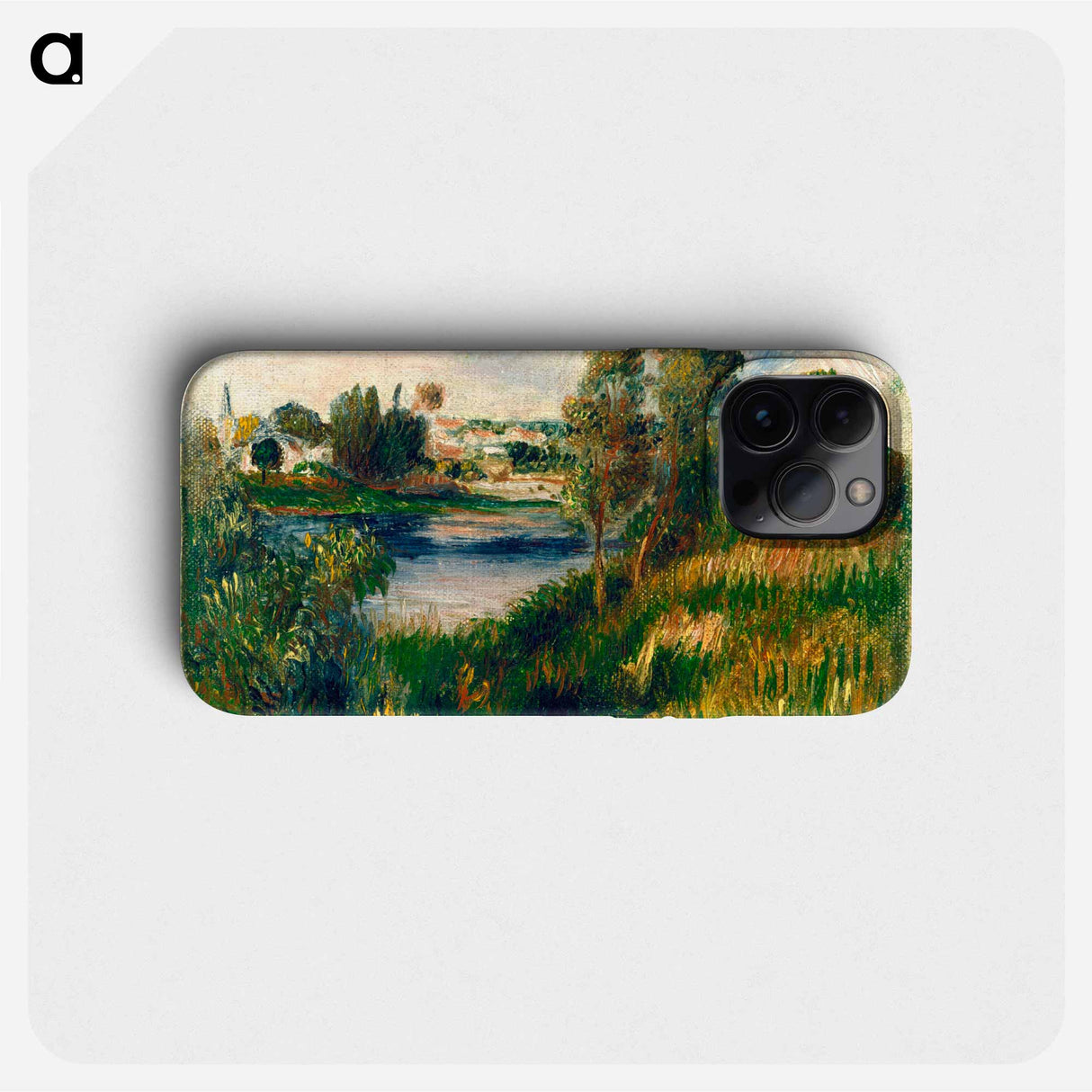 Landscape at Vétheuil - Pierre Auguste Renoir Phone Case.