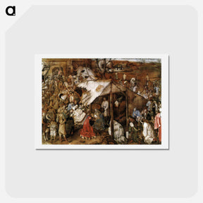 アートポストカード-The Adoration of the Kings - ピーター ブリューゲル Postcard.