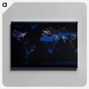 アートパネル-Earth at Night
 - 地球 Canvas.