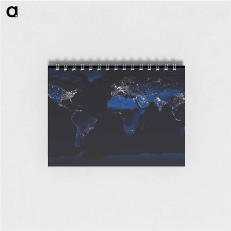アートメモ帳-Earth at Night
 - 地球 Memo.