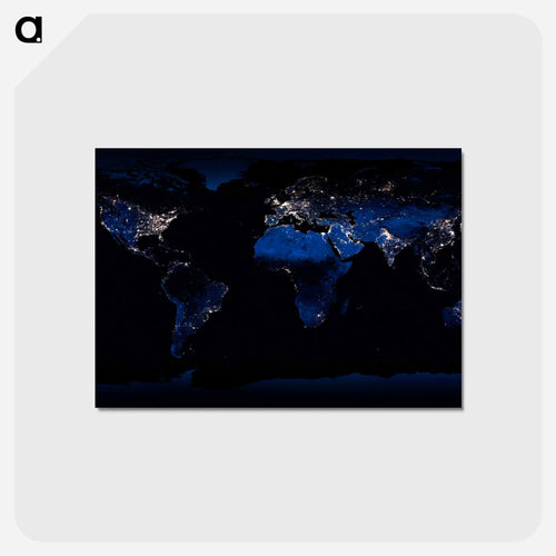 Earth at Night
 - Earth Postcard.