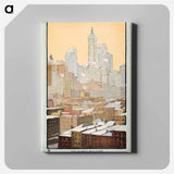 アートパネル-The Singer Building from Brooklyn Bridge
 - レイチェル ロビンソン エルマー Canvas.