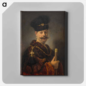 アートパネル-A Polish Nobleman - レンブラント ファン レイン Canvas.