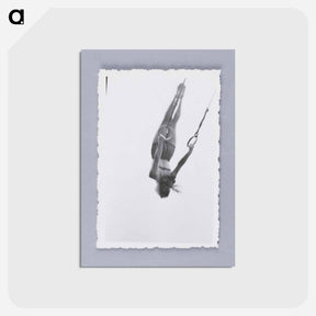 アートポストカード-Woman Swinging on Rings
 - セントルイス美術館 Postcard.