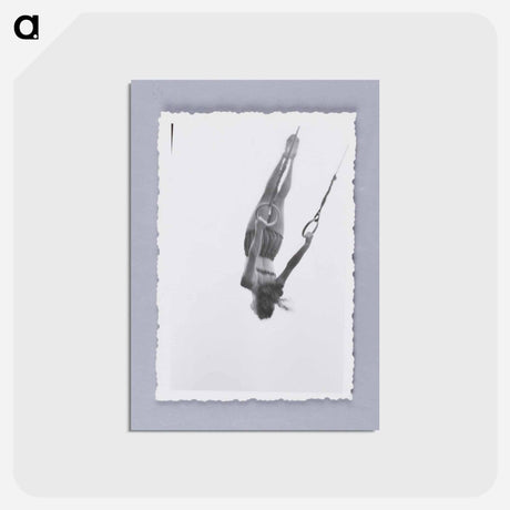 アートポストカード-Woman Swinging on Rings
 - セントルイス美術館 Postcard.