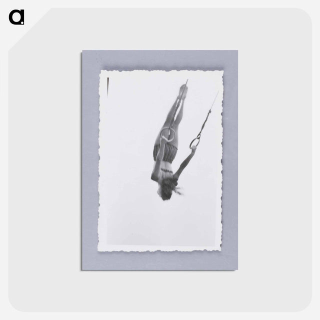 アートポストカード-Woman Swinging on Rings
 - セントルイス美術館 Postcard.