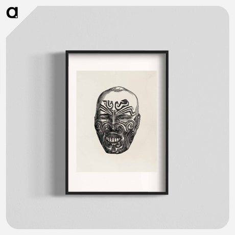 アートポスター-Ancient Face, from Owen Jones' Grammar of Ornament
 - 装飾の文法 Poster.