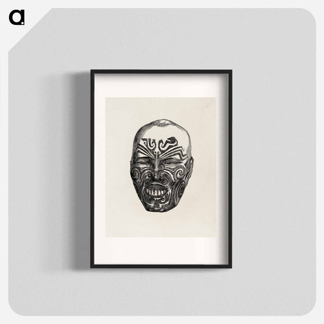アートポスター-Ancient Face, from Owen Jones' Grammar of Ornament
 - 装飾の文法 Poster.