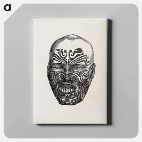 アートパネル-Ancient Face, from Owen Jones' Grammar of Ornament
 - 装飾の文法 Canvas.