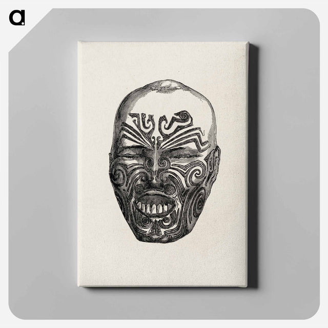 アートパネル-Ancient Face, from Owen Jones' Grammar of Ornament
 - 装飾の文法 Canvas.
