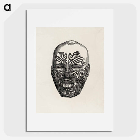 アートポスター-Ancient Face, from Owen Jones' Grammar of Ornament
 - 装飾の文法 Poster.