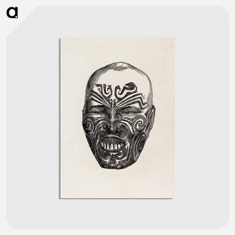 アートポストカード-Ancient Face, from Owen Jones' Grammar of Ornament
 - 装飾の文法 Postcard.