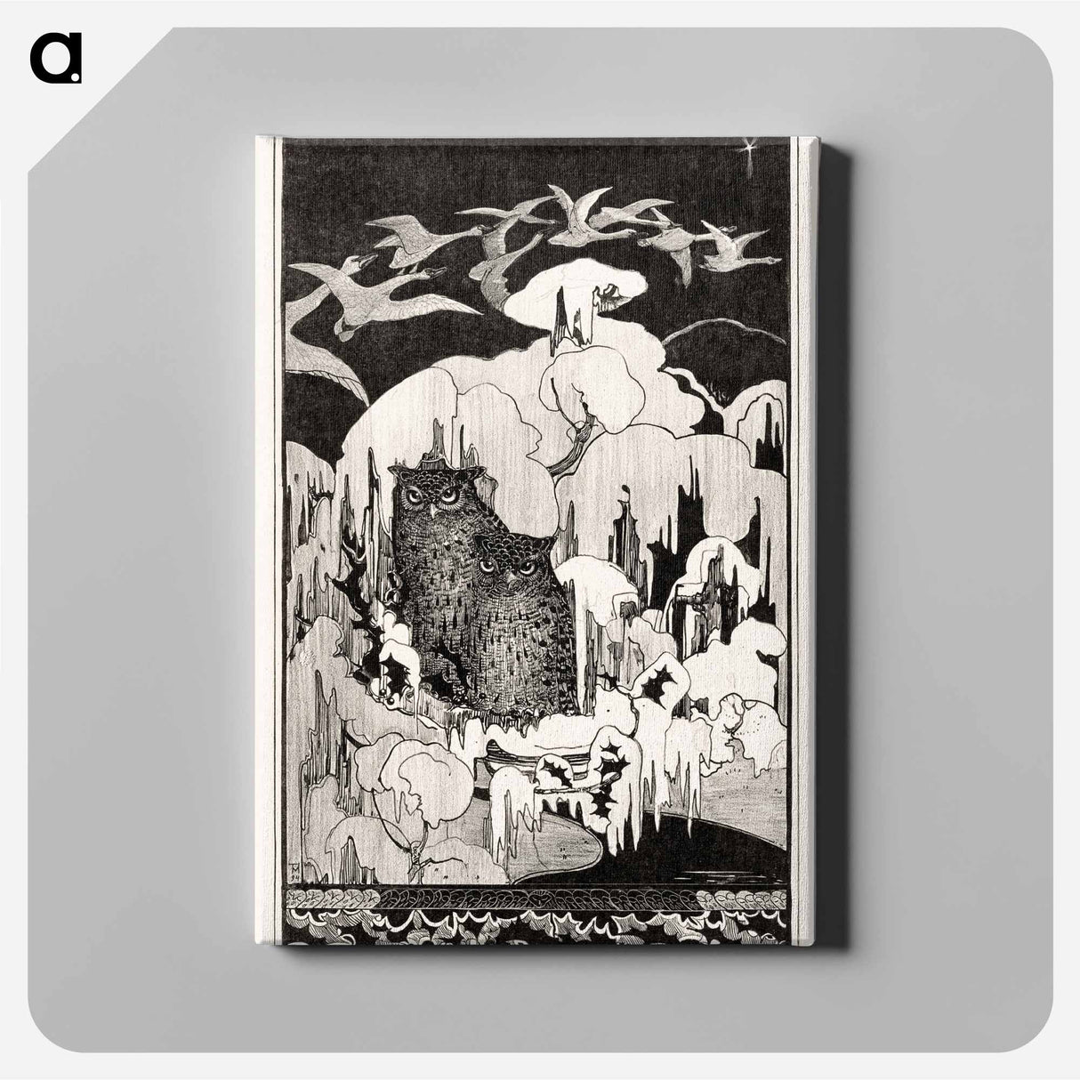 Kerstnacht - Theo van Hoytema Canvas.