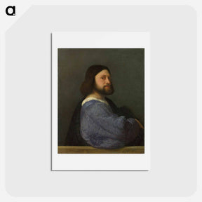 アートポストカード-Portrait of Ariosto - ティツィアーノ ヴェチェッリオ Postcard.
