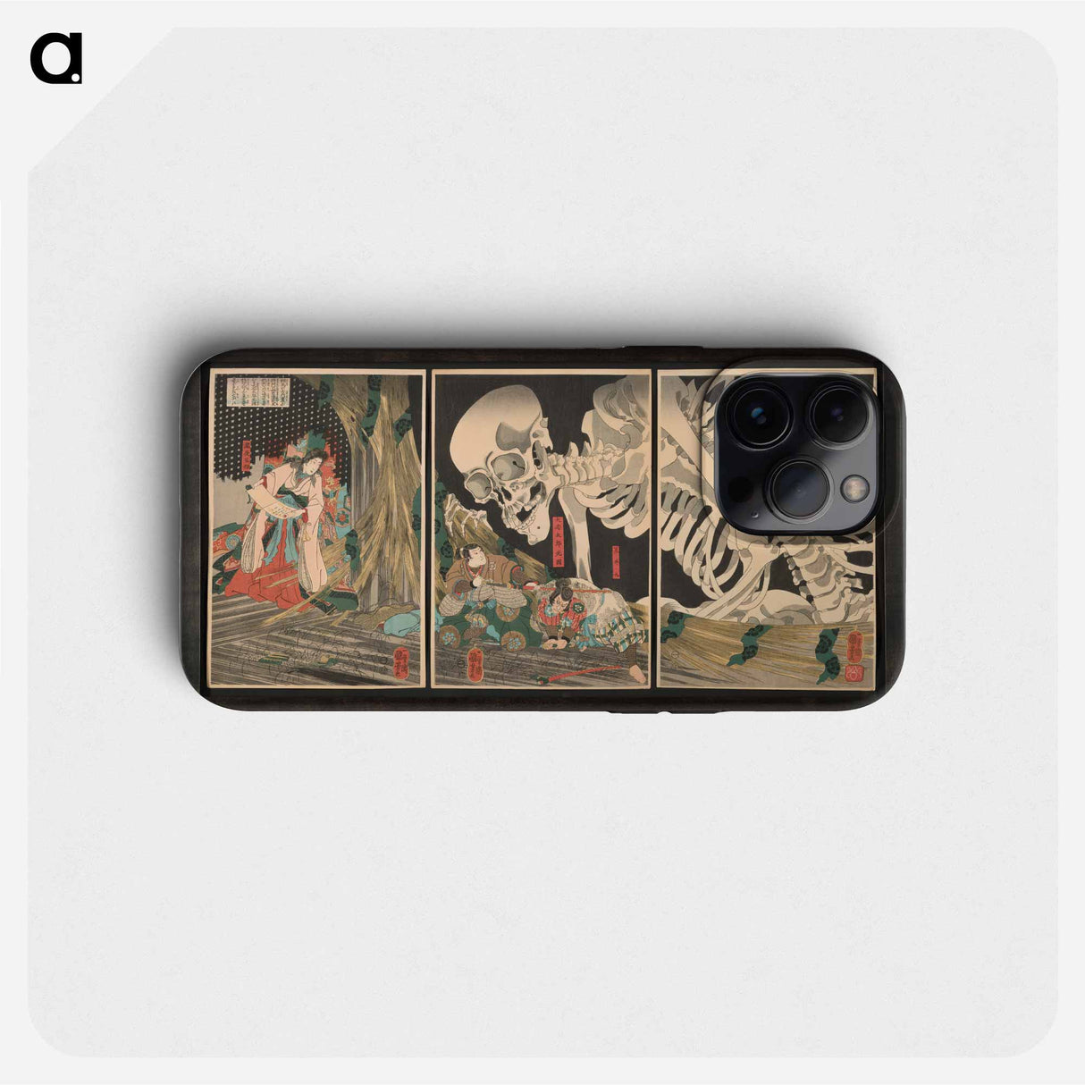 Mitsukuni Defying the Skeleton Specter - 歌川 国芳 Phone Case.