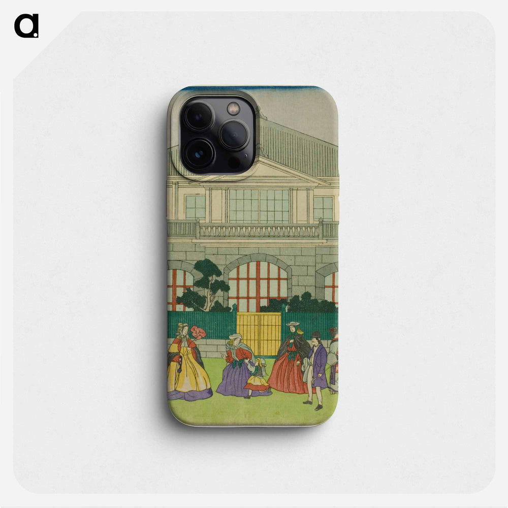 Residence of French Merchant at Port of Yokohama - 歌川よしかず Phone Case.