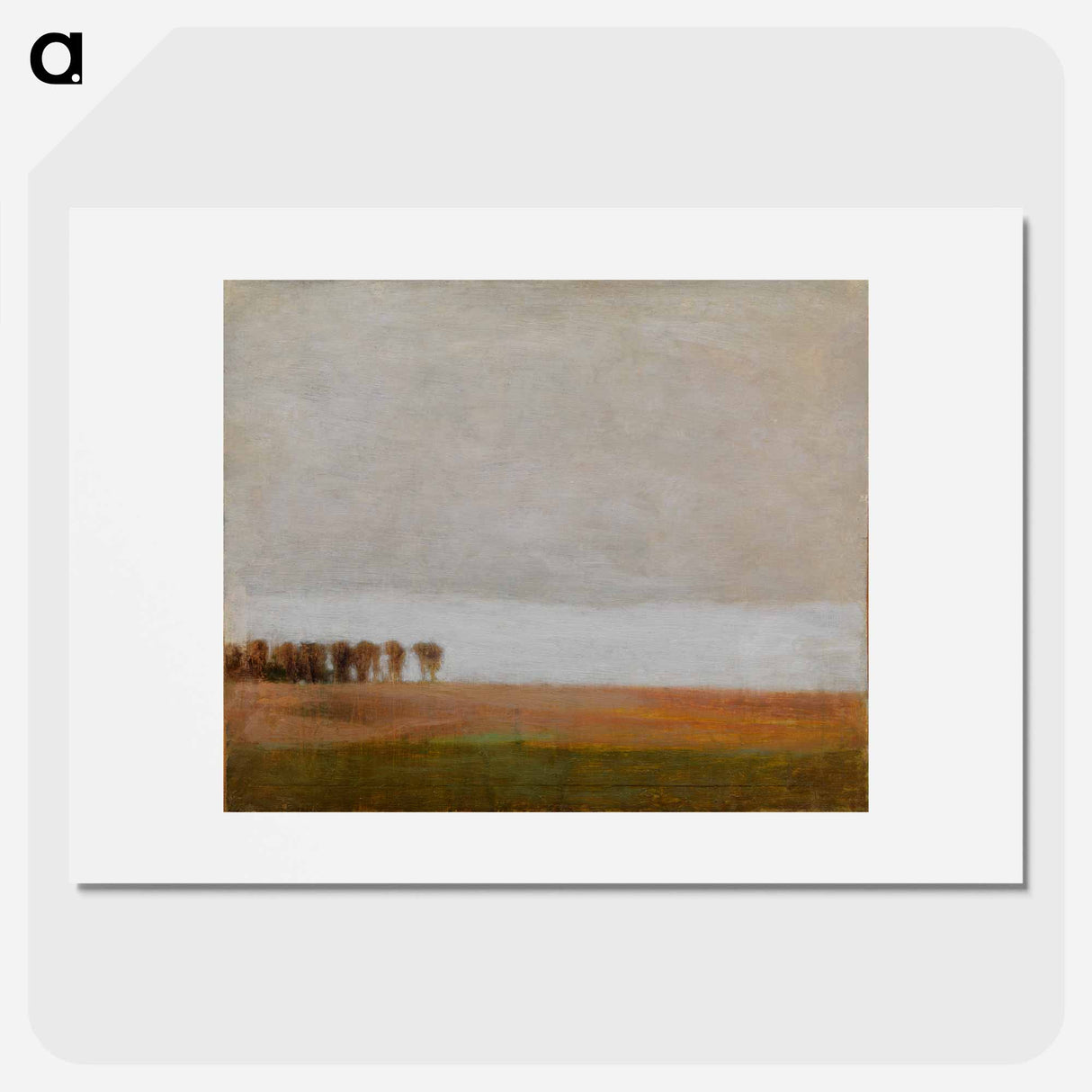 View of Jægersborg Allé - ヴィルヘルム ハンマースホイ Poster.
