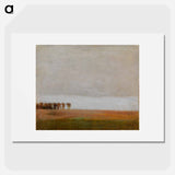 View of Jægersborg Allé - ヴィルヘルム ハンマースホイ Poster.