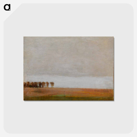 アートポストカード-View of Jægersborg Allé - ヴィルヘルム ハンマースホイ Postcard.